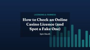 Spin Sleuth featured image: How to Check an Online Casino Licence (and Spot a Fake One)