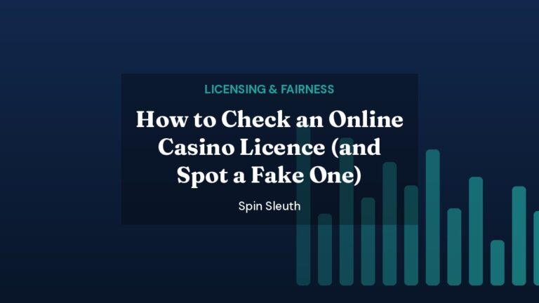 How to Check an Online Casino Licence (and Spot a Fake One)