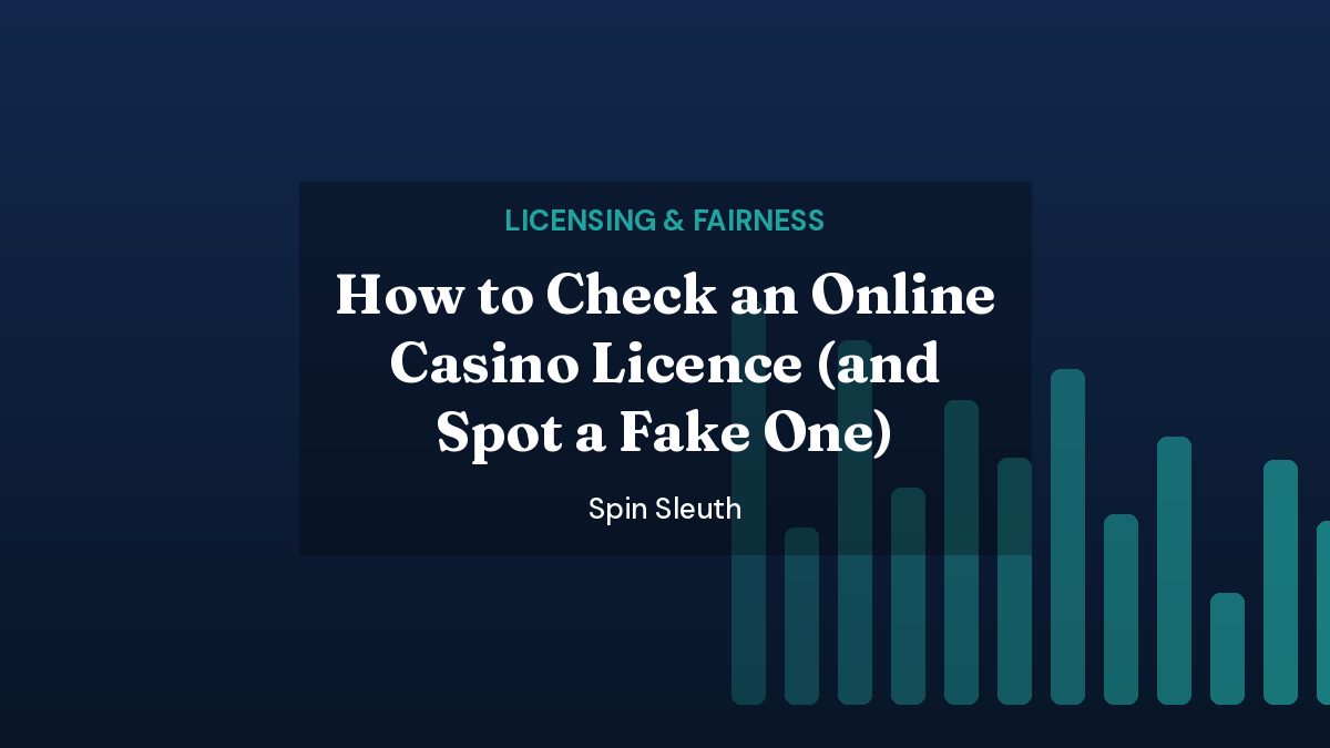 Spin Sleuth featured image: How to Check an Online Casino Licence (and Spot a Fake One)
